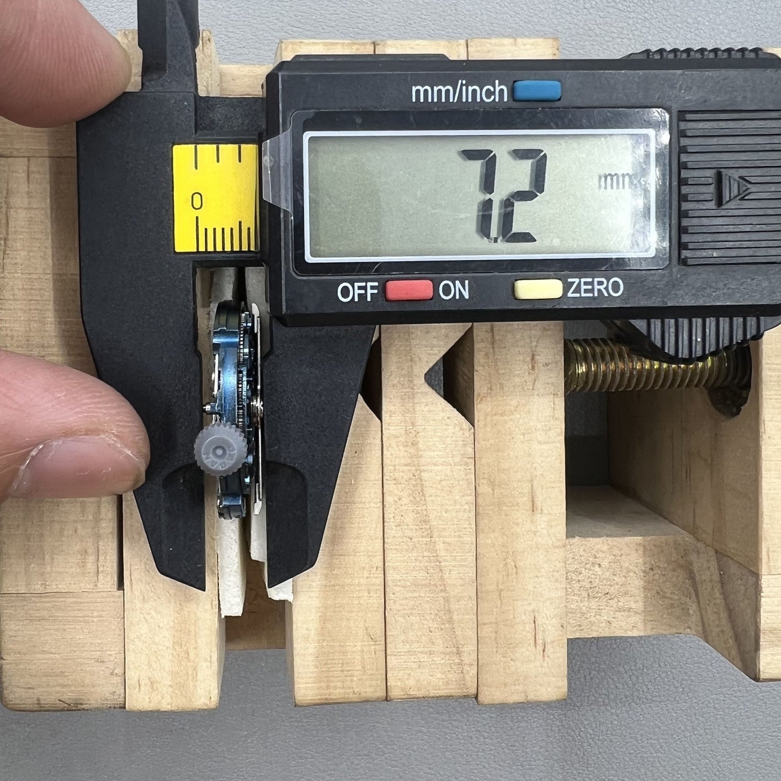 Genuine Miyota 8N24 blue hollow automatic watch movement for precise mechanical timekeeping