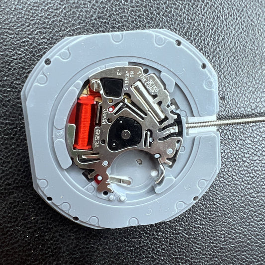 Seiko 6N53A quartz movement with day-date and three hands for watch repair accessories