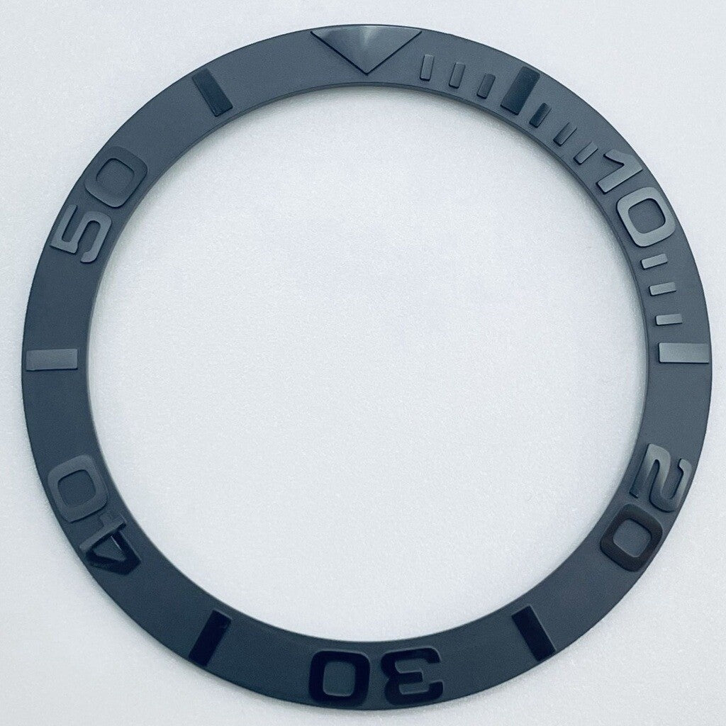 38 mm schwarze GMT-Taucheruhr-Lünetteneinlage aus Keramik, Uhrenteil für 40 mm Uhrengehäuse