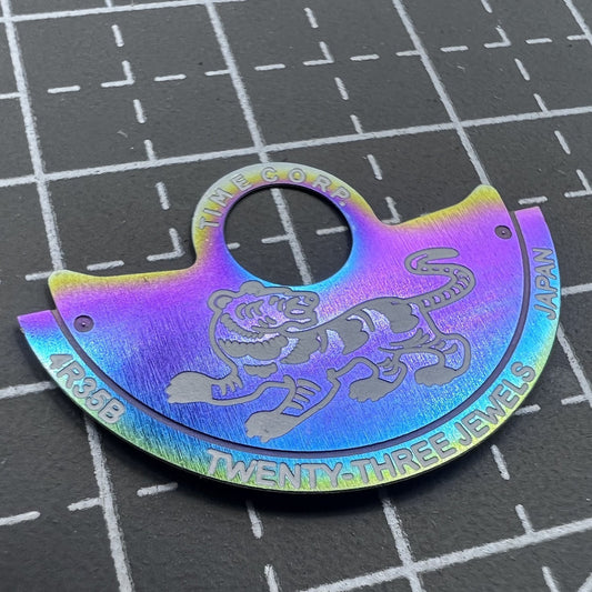 China Zodiac Tiger Weiß Schrift Farbige Rotor Abdeckung für NH35 NH36 7S26