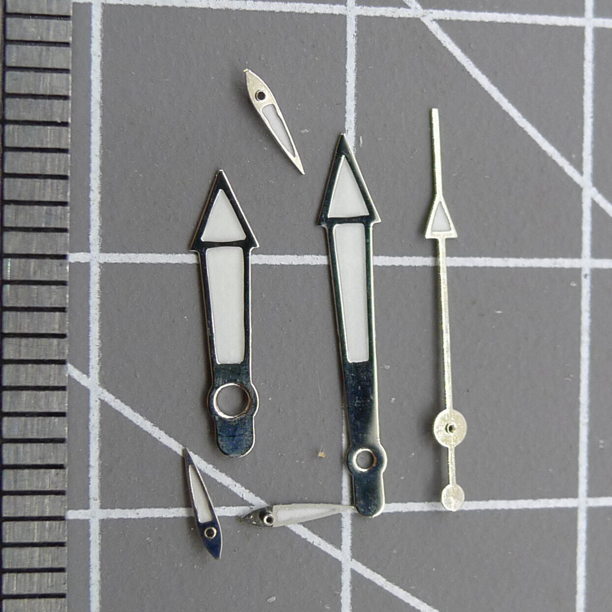13 mm silberner Rand, grüne Leuchtzeiger für Miyota OS10 OS20 OS22 OS60 OS80