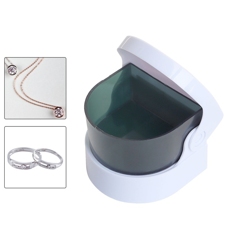 Mini Ultrasonic Cleaner Ultrasonic Jewelry for Eyeglasses Watches Dentures