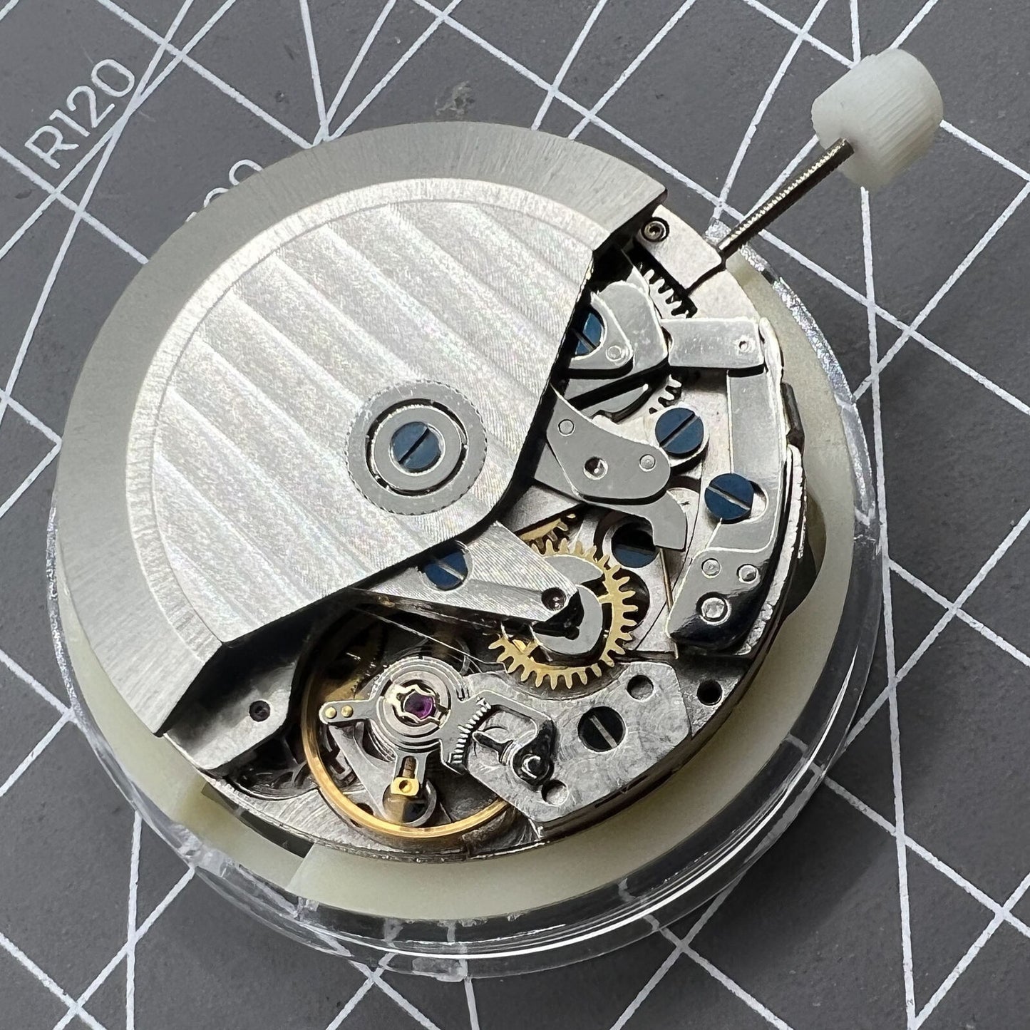 Mouvement mécanique automatique SHANGHAI 7750 Black Day Date Small Second@9