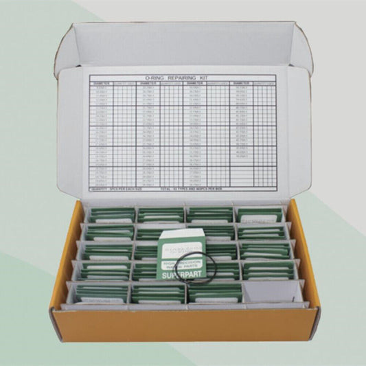 Waterproof 0.5mm O ring kit with 465pcs, 93 sizes for watch back gasket seals.