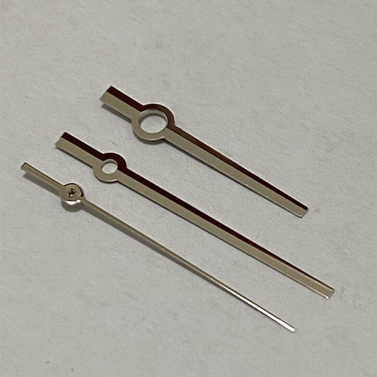 Silver watch hands set without lume for NH36, NH35, 7S26 movements ? precise replacement.