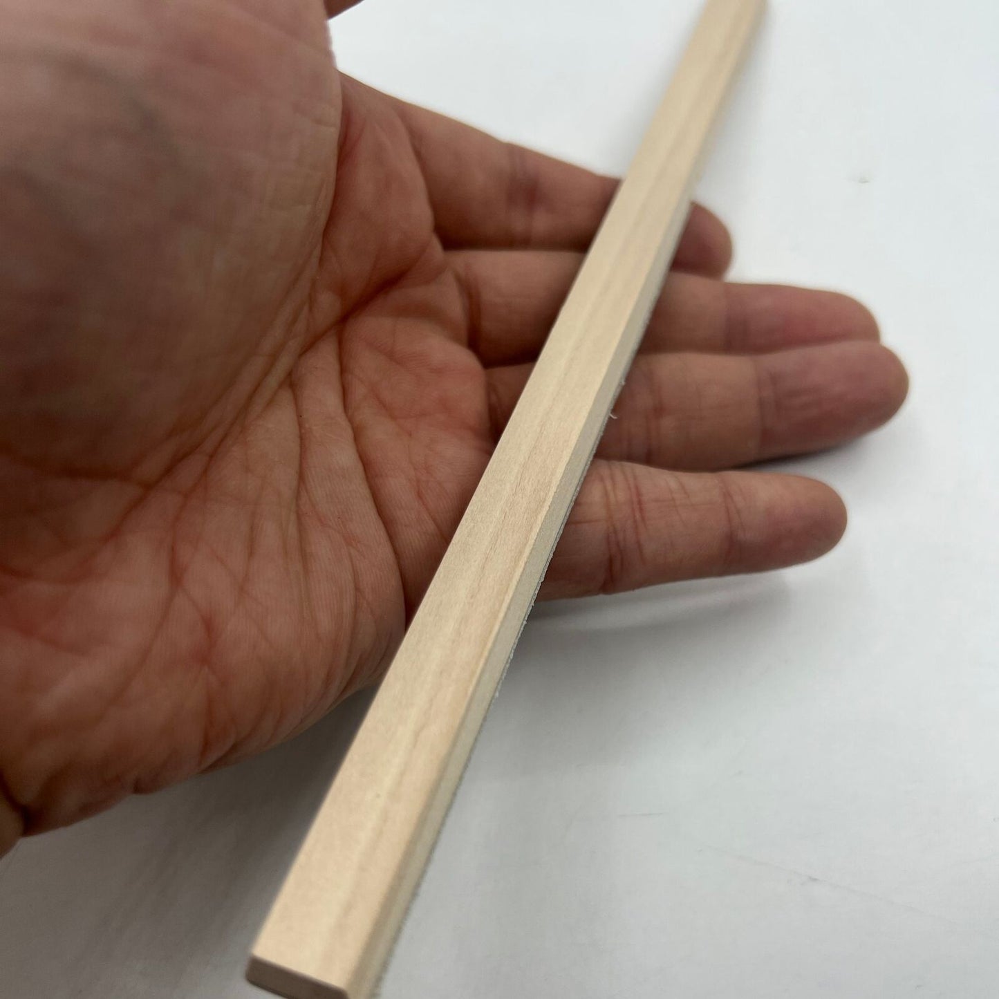Horotec MSA26.420 white leather buff stick for watch polishing, precise Swiss watch tool.