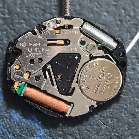 Hattori VX07 quartz watch hands set, including small second hand, ideal for precise repairs.