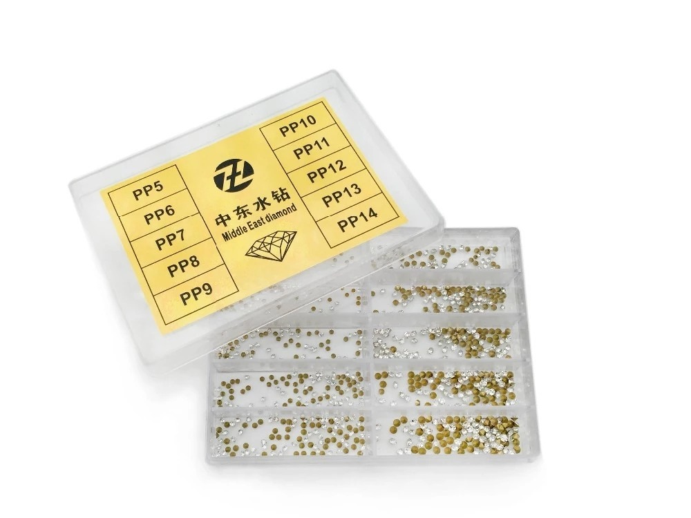 10 tailles 1000 PCS/set Pièces de montre Moyen-Orient Strass Diamant Horloger