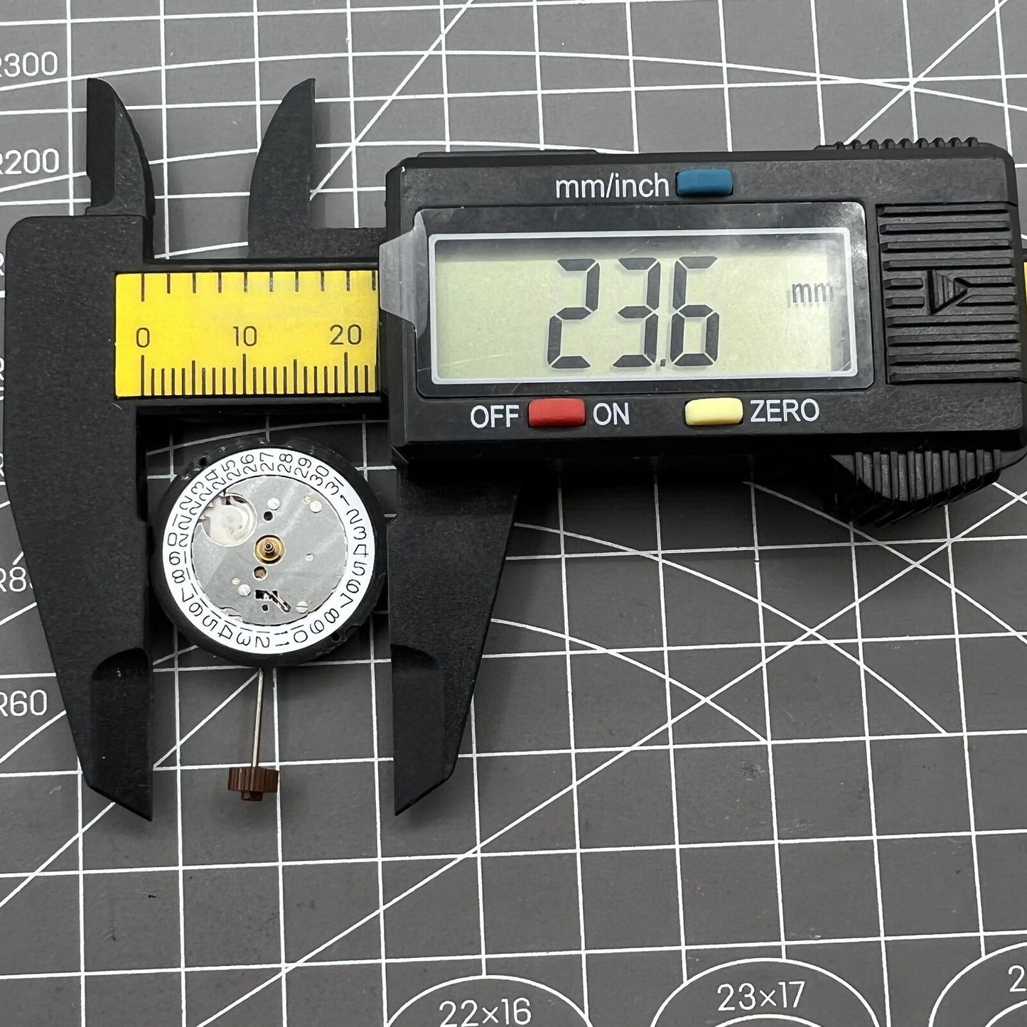Swiss Ronda 505 quartz watch movement with date display at 3 o'clock for accurate timekeeping by Swiss brand.