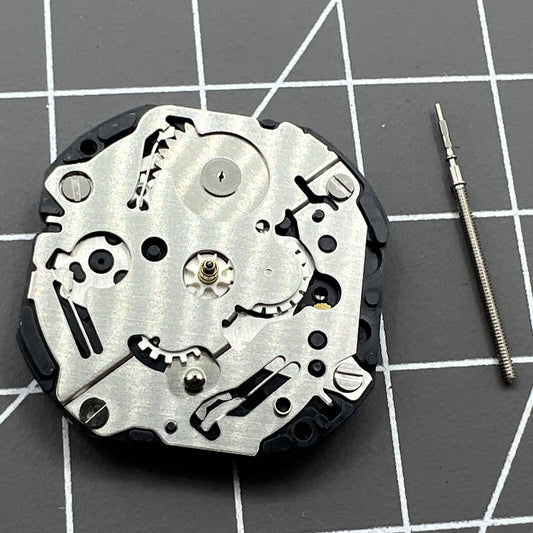 Japan-made Hattori Epson VX36E quartz watch movement for precise timekeeping in accessories.