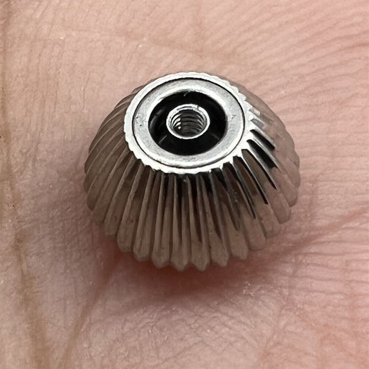 316L stainless steel watch crown for Seagull ST3600 with precise fit and durable finish.