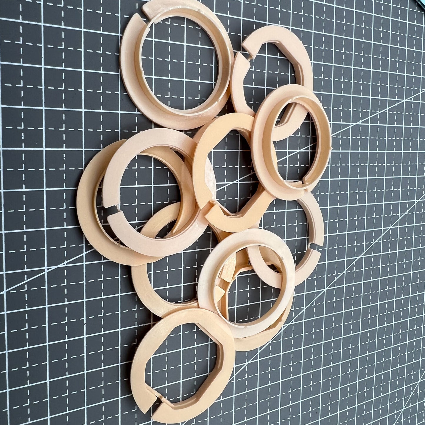 Lot de 12 entretoises de boîtier de mouvement, 5 tailles de ligne, support de bague de boîtier #AC-676-11.5