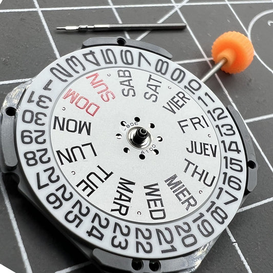 Miyota GR02 quartz watch movement, precision replacement part crafted in Japan for reliable timekeeping.