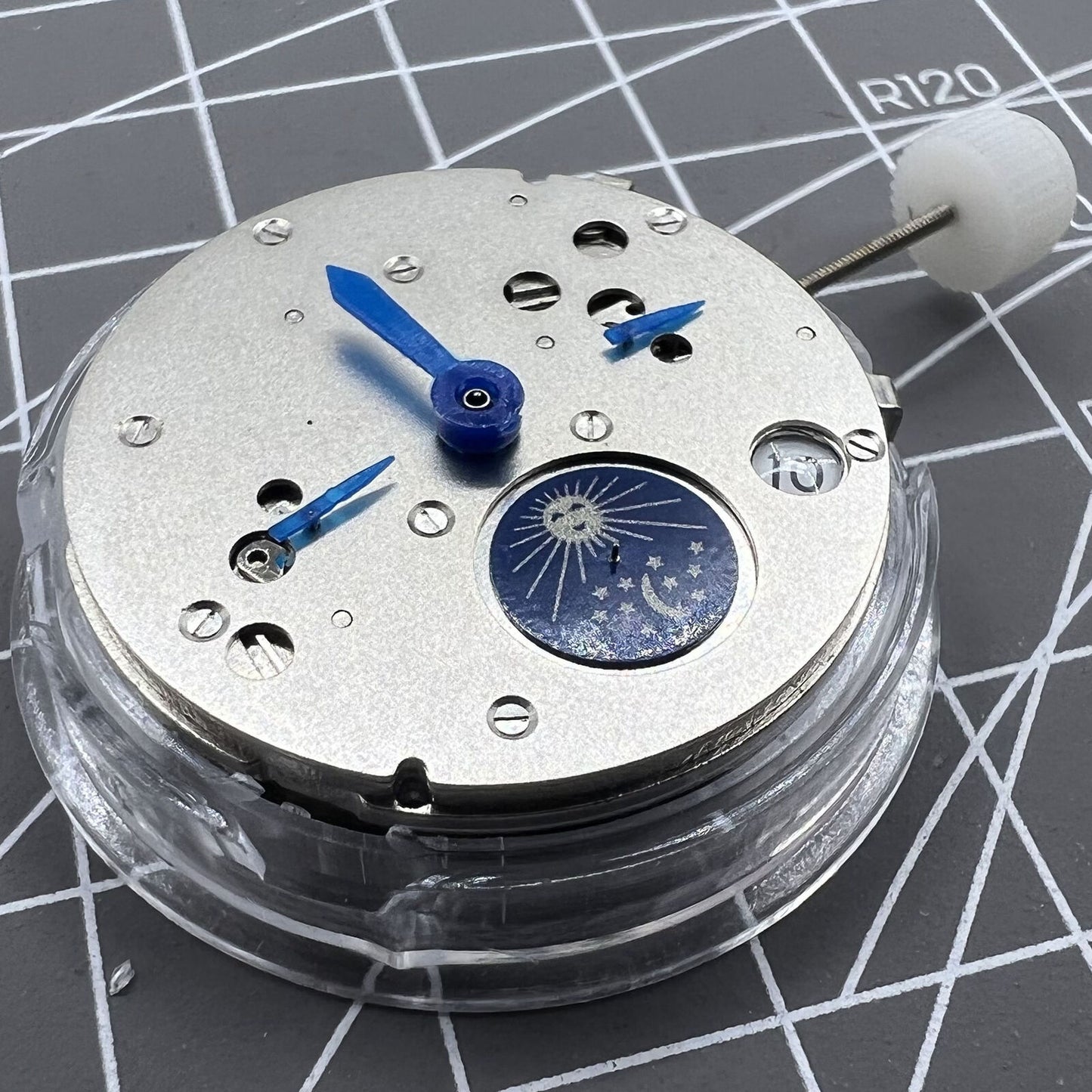 Mouvement mécanique automatique Shanghai Silver Star Moon Phase@6