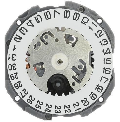 Hattori Epson TMI VJ12B quartz watch movement with date display at 3 o?clock, Japan made.
