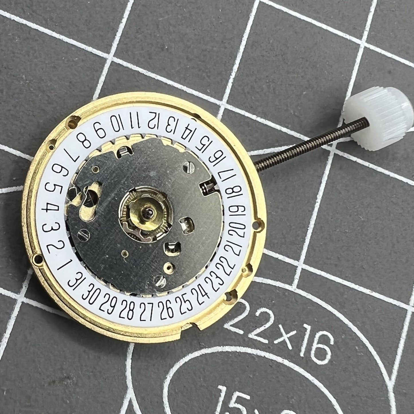 ETA E61.111 Watch Quartz 3 Hands Date At 6 Movement