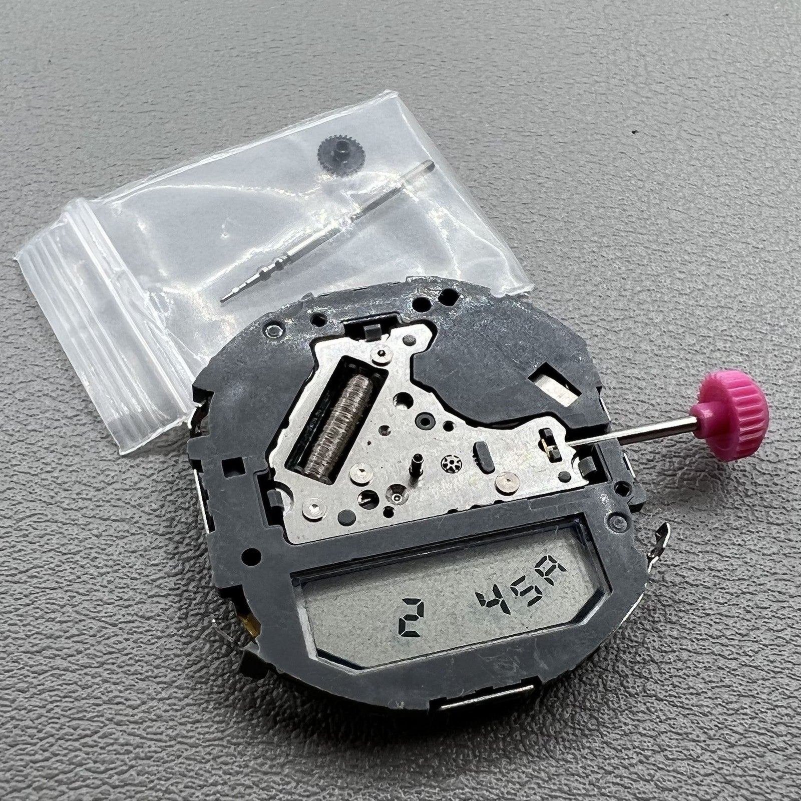 Miyota T205 quartz watch movement showcasing precise timekeeping with display window for easy reading.