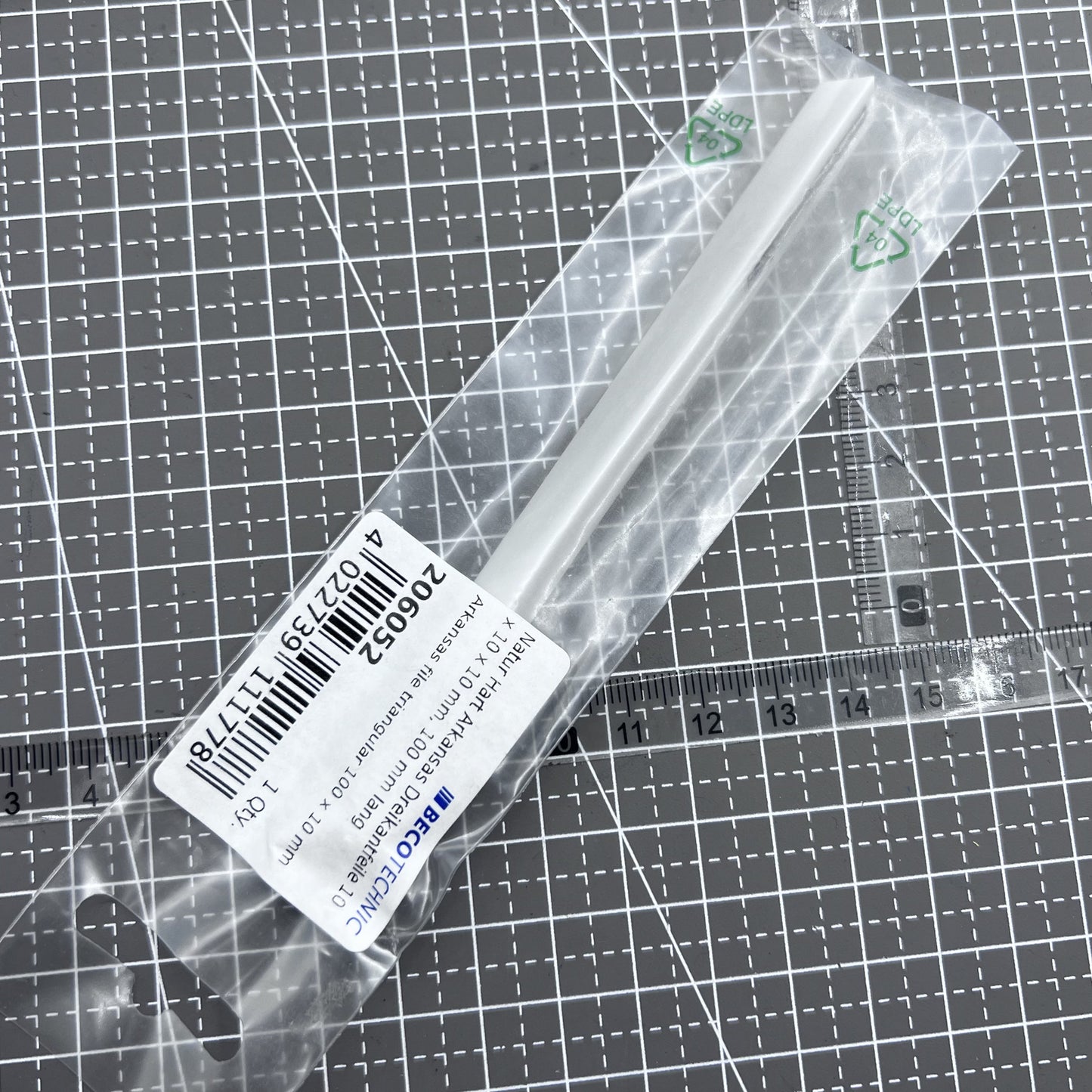 Swiss Horotec MSA16.013 Arkansas Stone, Triangular /L100 X 10 mm