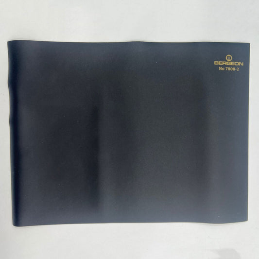 Bergeon 7808-N-01 black anti-skid bench mat, 320x240x2mm, ideal for secure watch repairs and accessories workstations