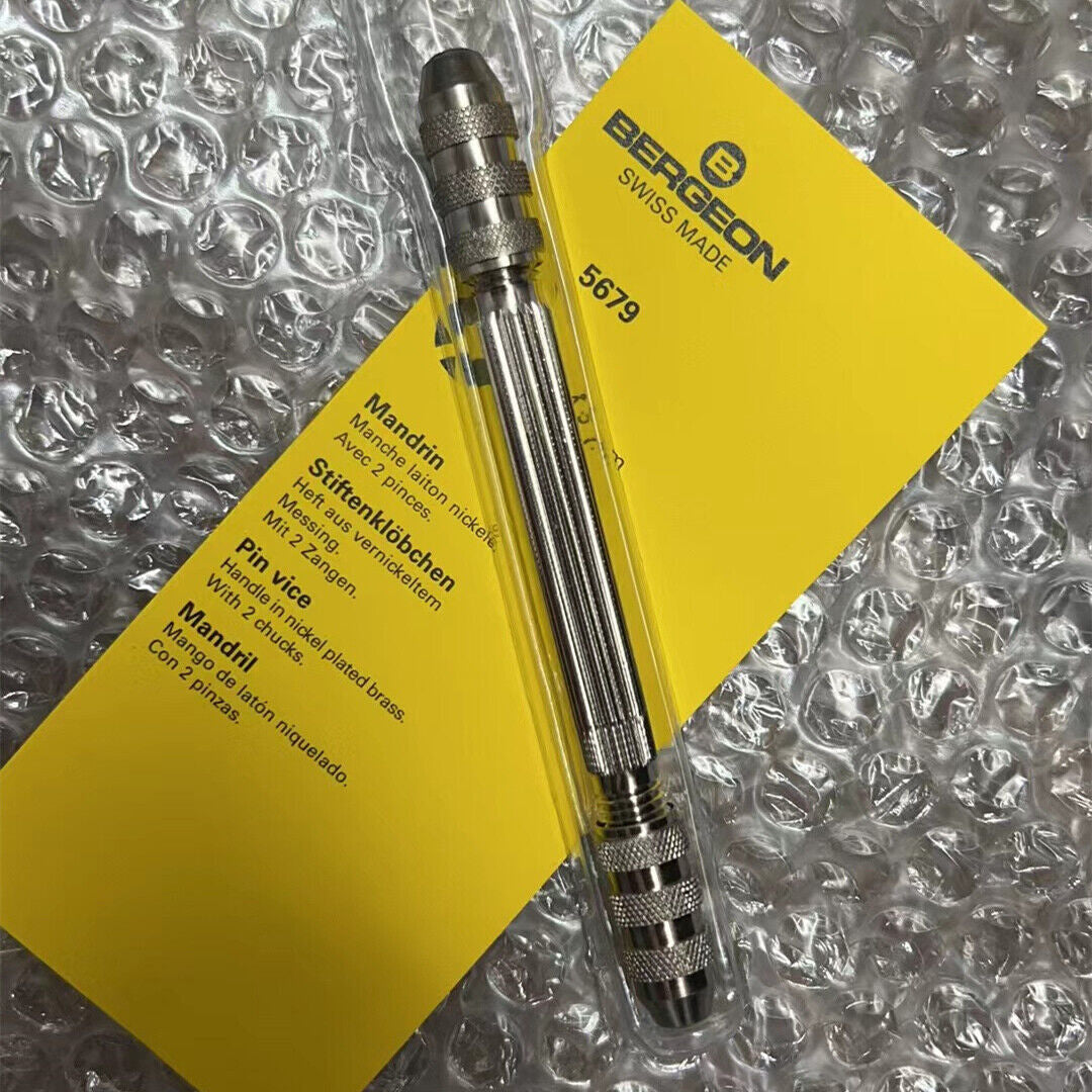 Bergeon 5679 Pin Vice Uhrmacher Original Schweizer Uhrenreparaturwerkzeuge