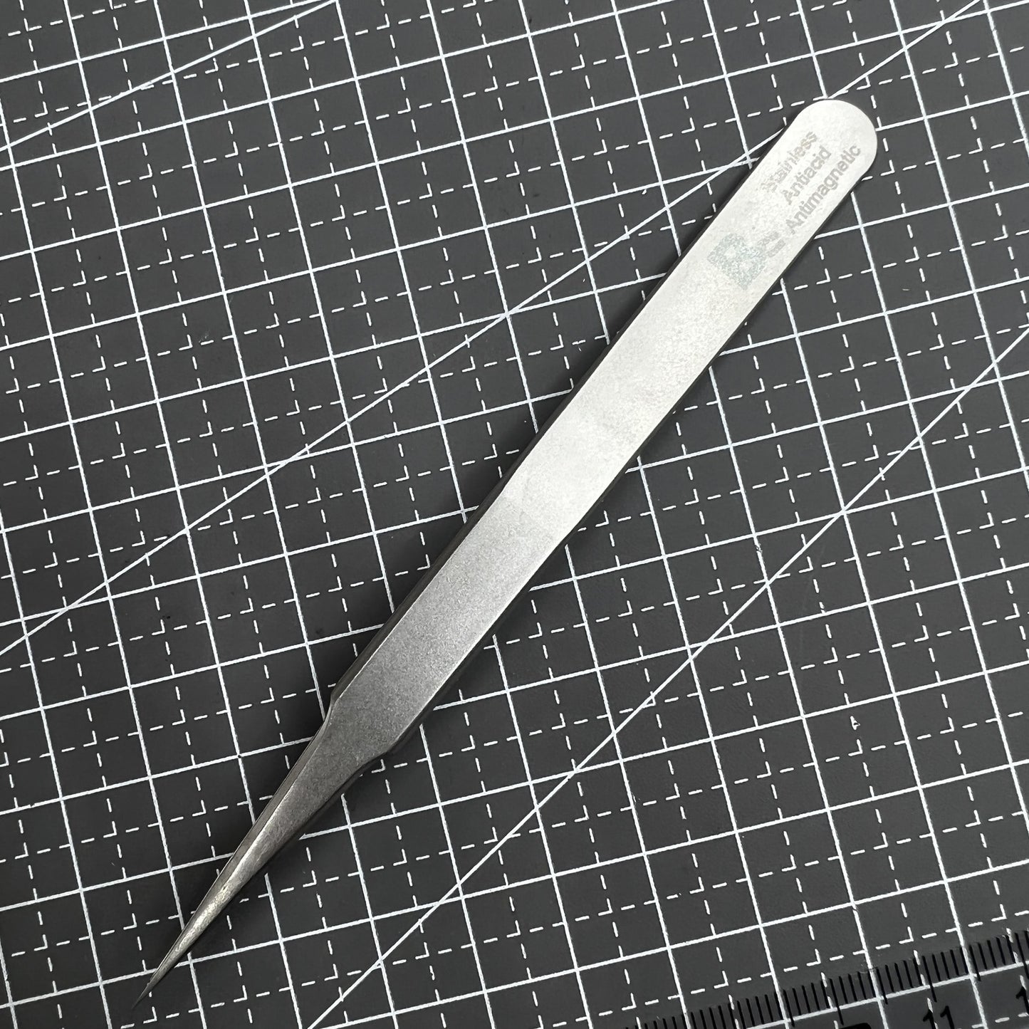Swiss Bergeon 7026-2 Tweezer Antimagnetic Strong, Fine Point