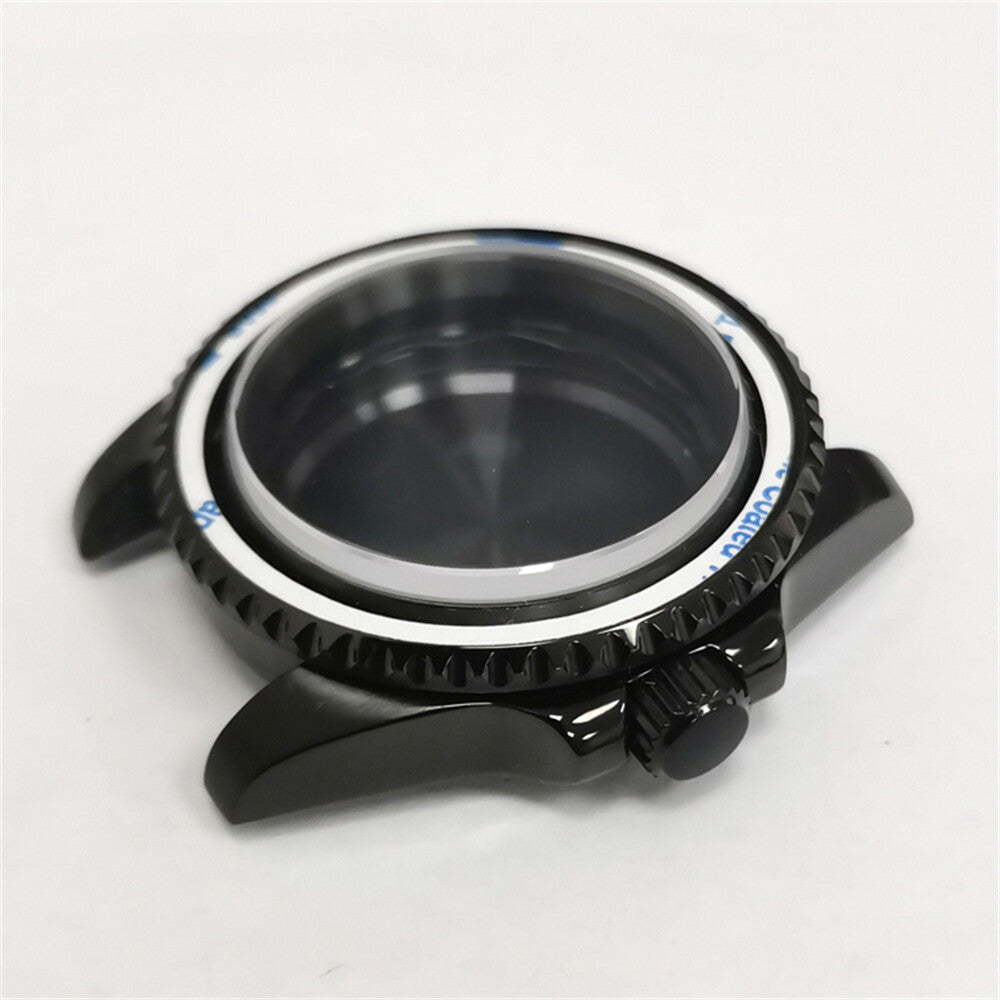 Boîtier de montre en verre saphir 40 mm pour mouvement NH35/NH36, boîtier modifié