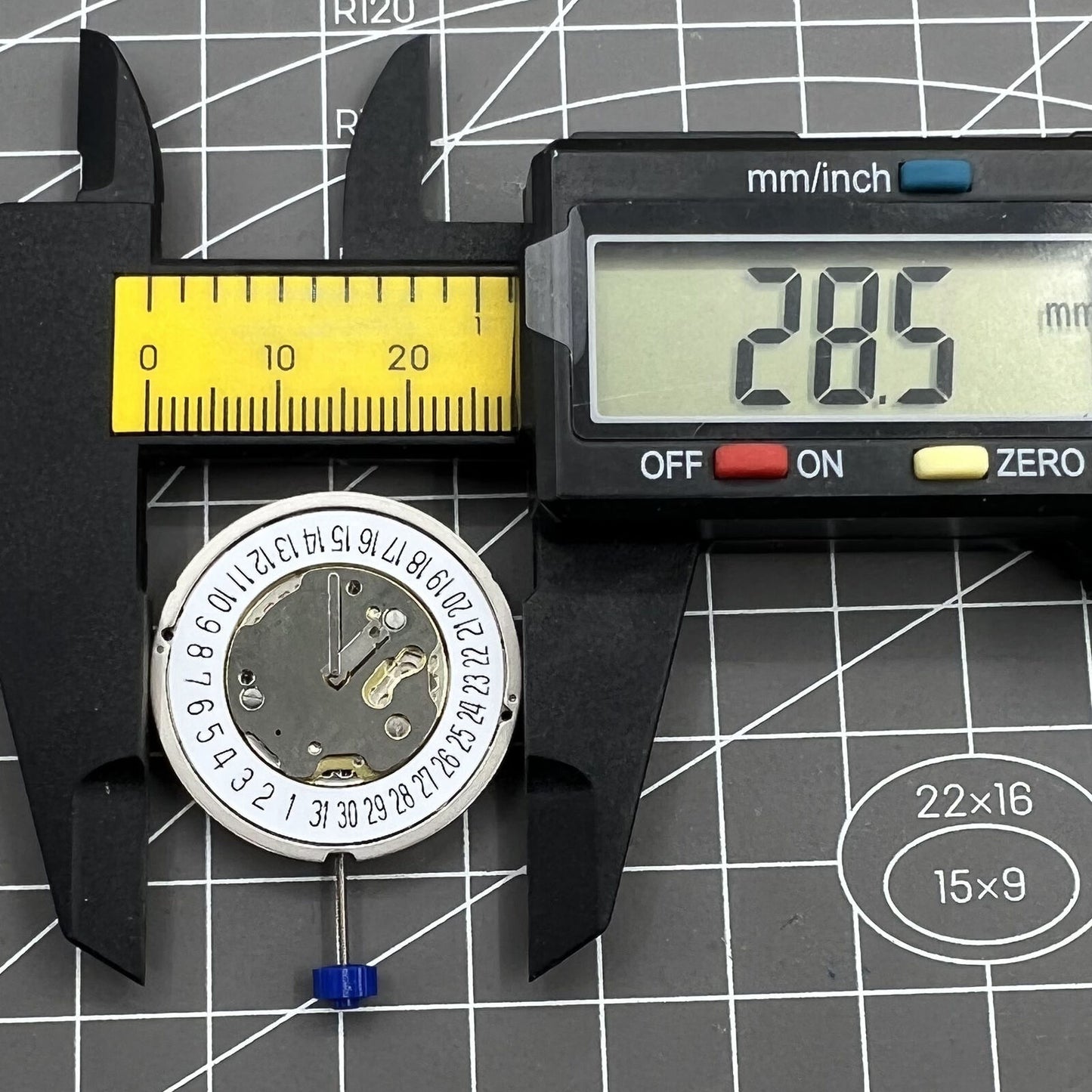 Ronda 5030D 5030.D Quartz Watch Movement Date at 6 Swiss Parts Movement