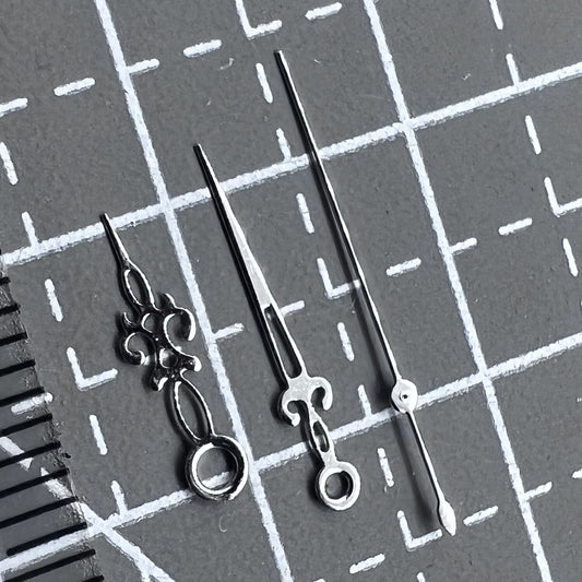 Set of 2 hollow snowflake watch hands, compatible with NH35, NH36, NH38 movements.