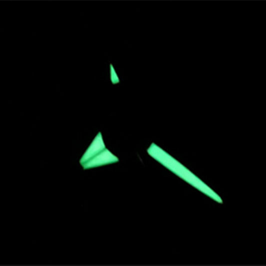 C3 green luminous watch hands set for SKX/SBBN with NH35A/NH36A movement, enhancing visibility.
