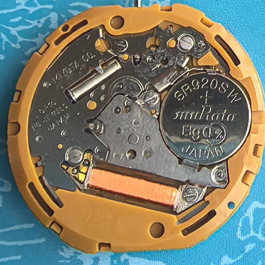 Miyota GP10 Japan quartz watch movement with 2 hands and small second, reliable precision by Miyota.