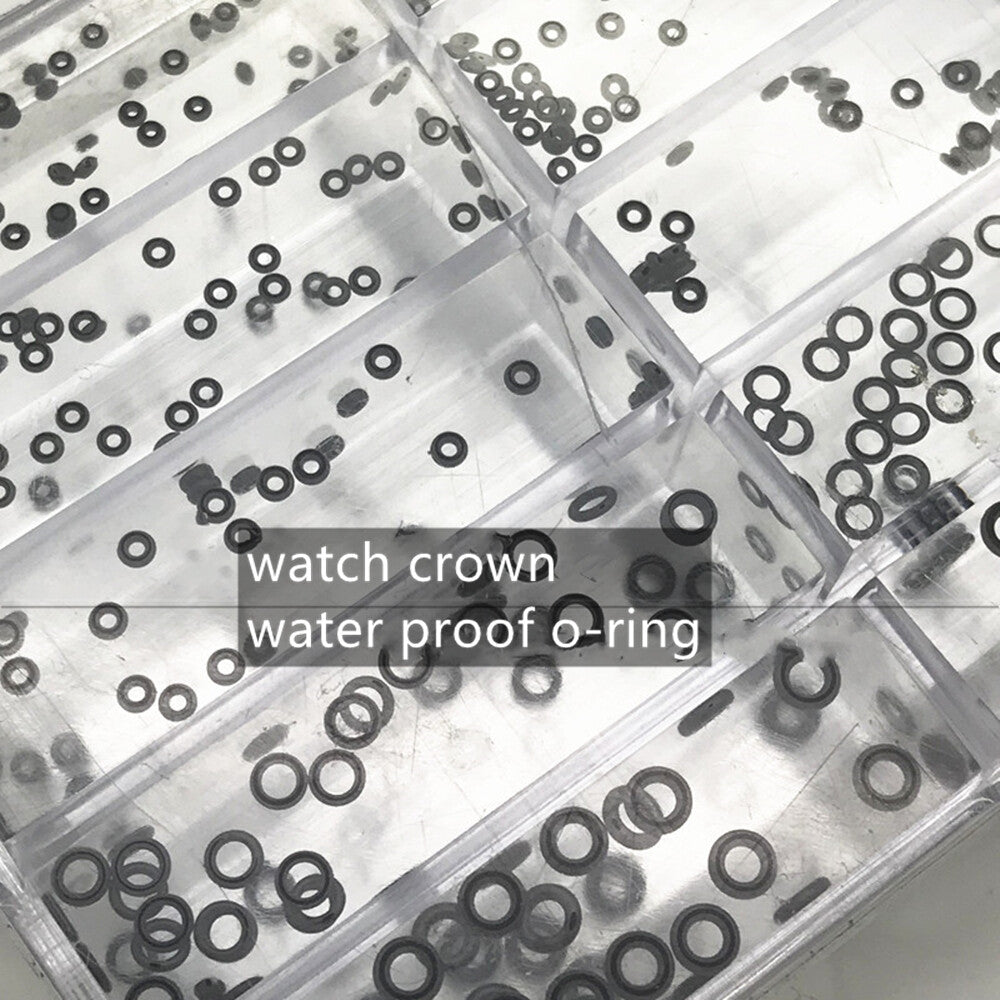 500Pcs/Box Rubber Watch Crown Waterproof Watch Seals O Ring Watch Gasket