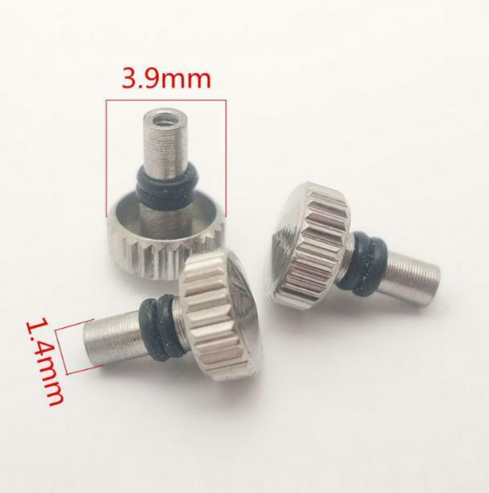 Replacement watch crown compatible with 7009, 8200, 46941, 46943 movements for Seiko watches, durable and precise fit.