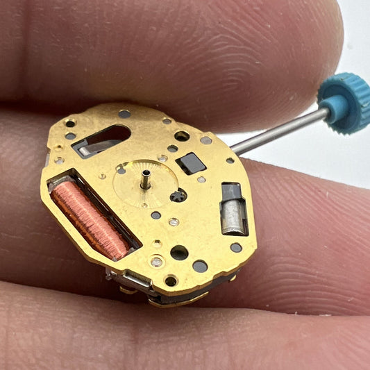 Miyota 6L32 quartz movement with 3 hands, precision timekeeping by Citizen in Japan.