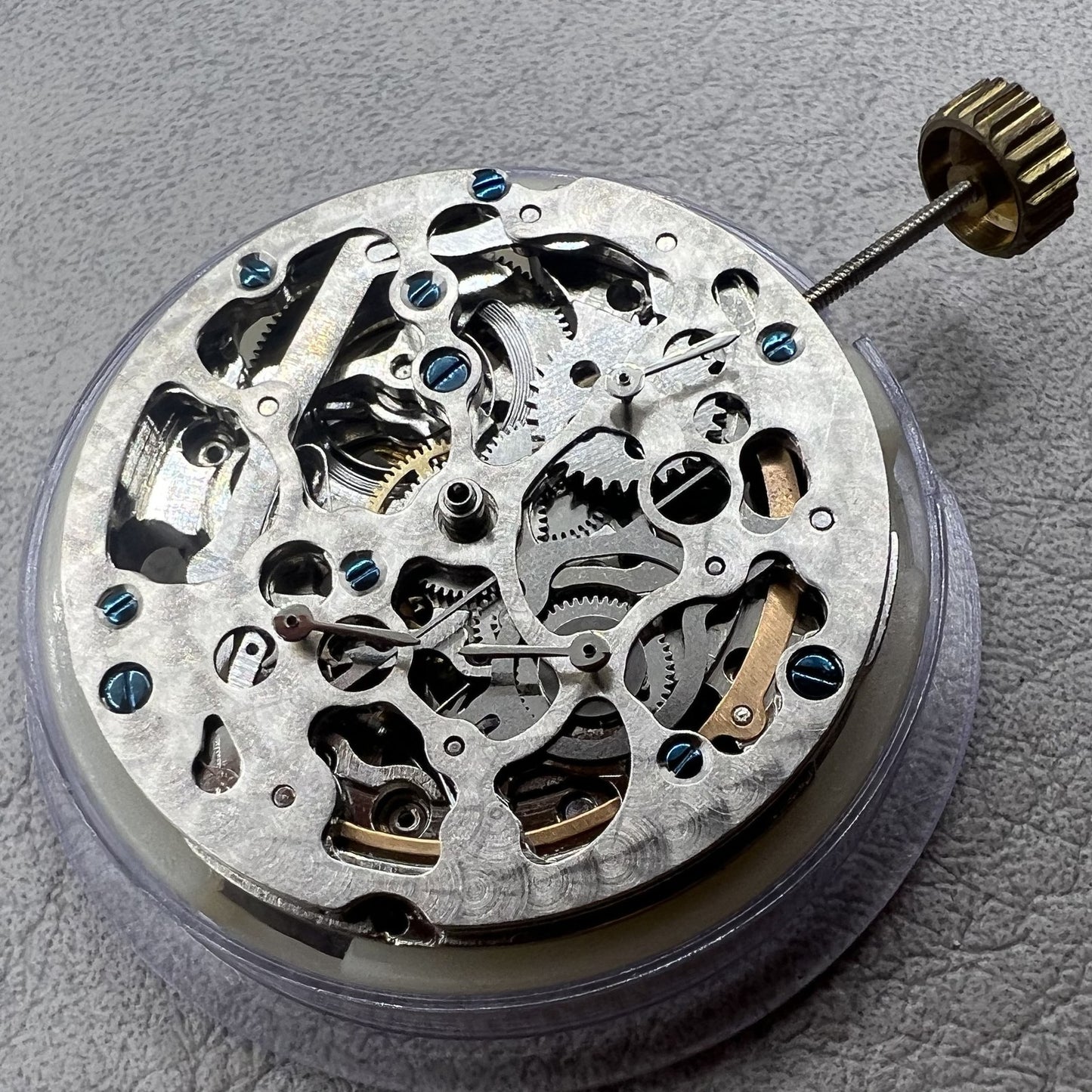 Hangzhou 2189 Silver Hollow Automatische mechanische Bewegung