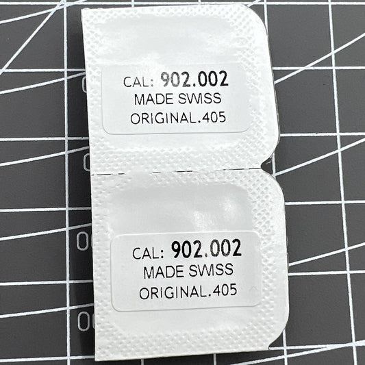 1. Set of 5 original .405 watch stems for ETA 902.002 movement, perfect accessory replacement.