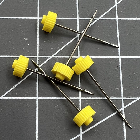 1. 2-piece set of Generic watch winding stems for ISA125 and ISA127 movements, durable replacement parts.