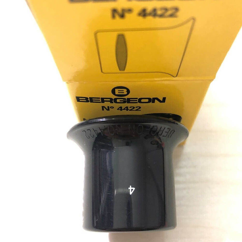 Bergeon 4422-2.5 No. 2.5 = 4x Watchmakers Magnification Loup Eyeglass, Black