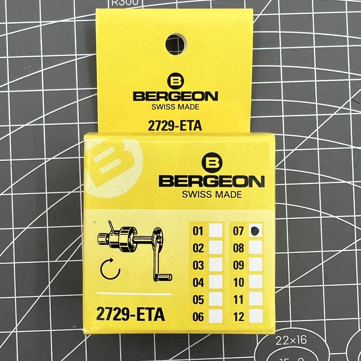 Barillets de rechange pour remontoir de montre Bergeon 2729-<tc>ETA</tc>-07, pour calibres <tc>ETA</tc>