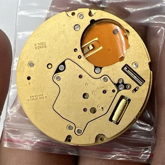 Ronda 7004B Swiss Quartz watch movement, reliable precision for accessory repairs and upgrades