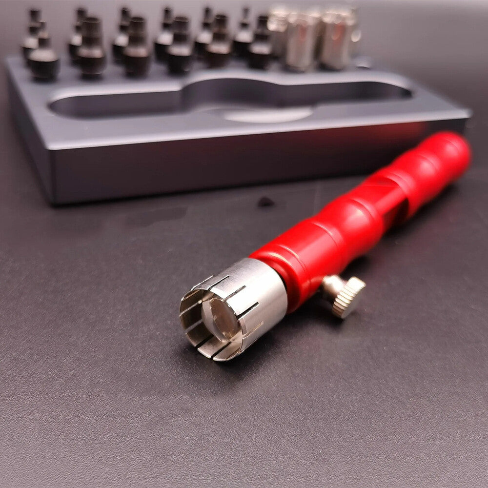 Watch Crown Tube Tool for precise removal and installation in watch battery repairs.