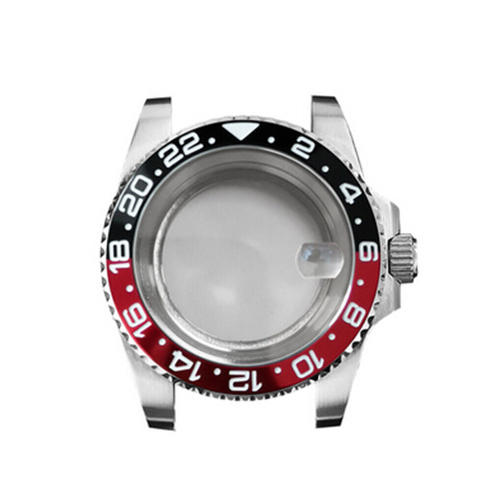 Boîtier de montre en verre saphir grossissant 40 mm pour montre NH35/NH36