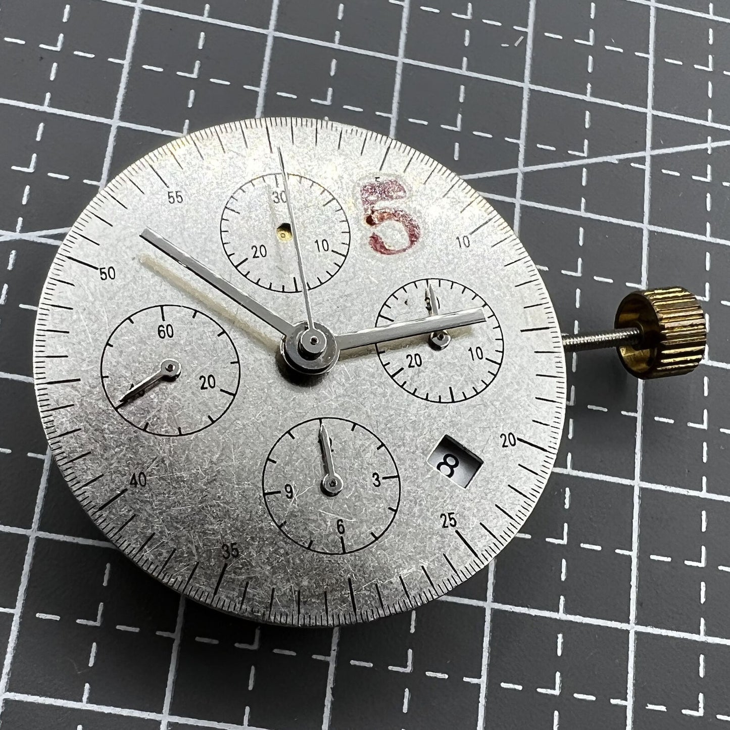 Dandong 7753 7750 Automatic Mechanical Movement Small Second@9 Movement