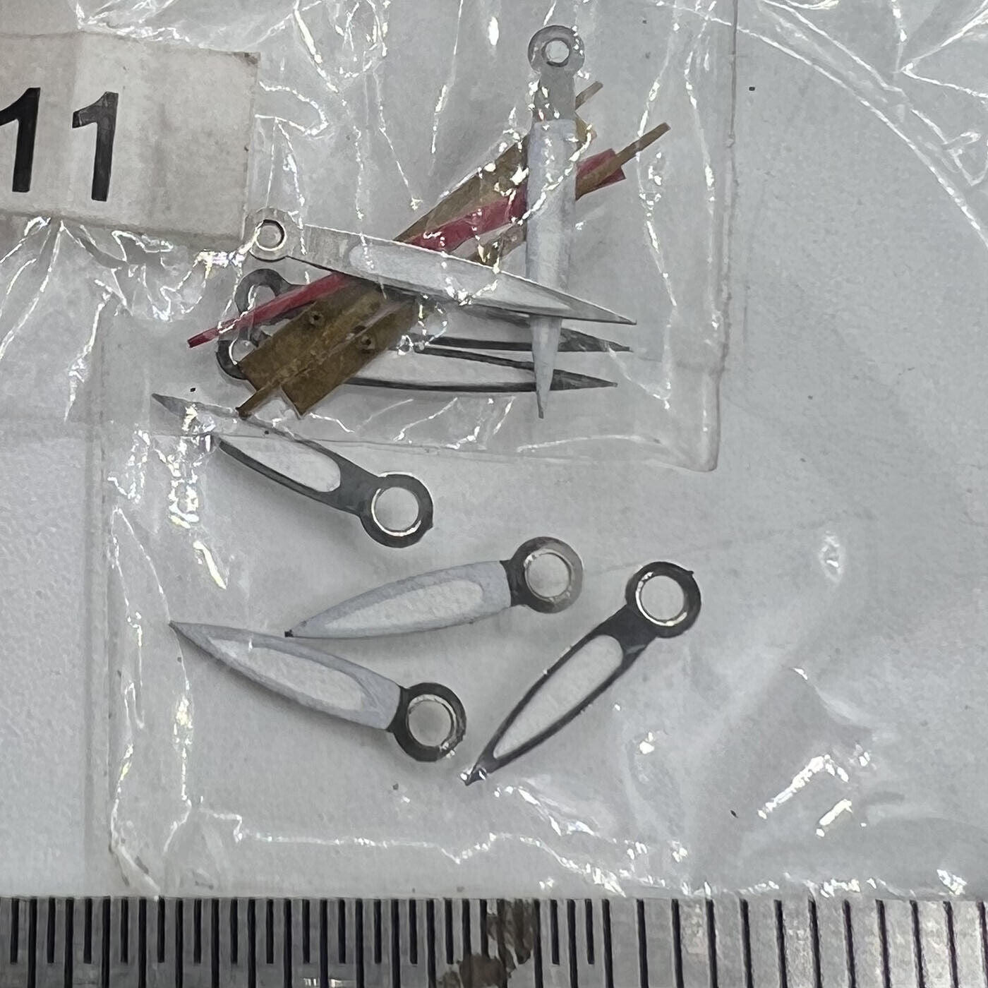 Leuchtende rote Sekundenzeiger für Miyota 2035 Quarzwerk P1-H4-C112