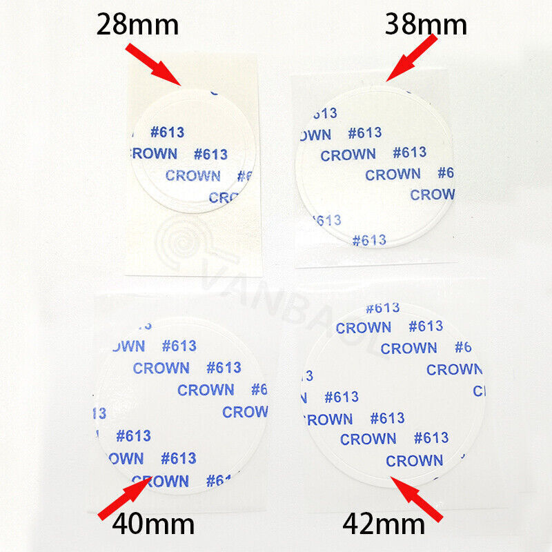 Lot de 5 autocollants pour lunette de montre 28 mm/38 mm/40 mm/42 mm