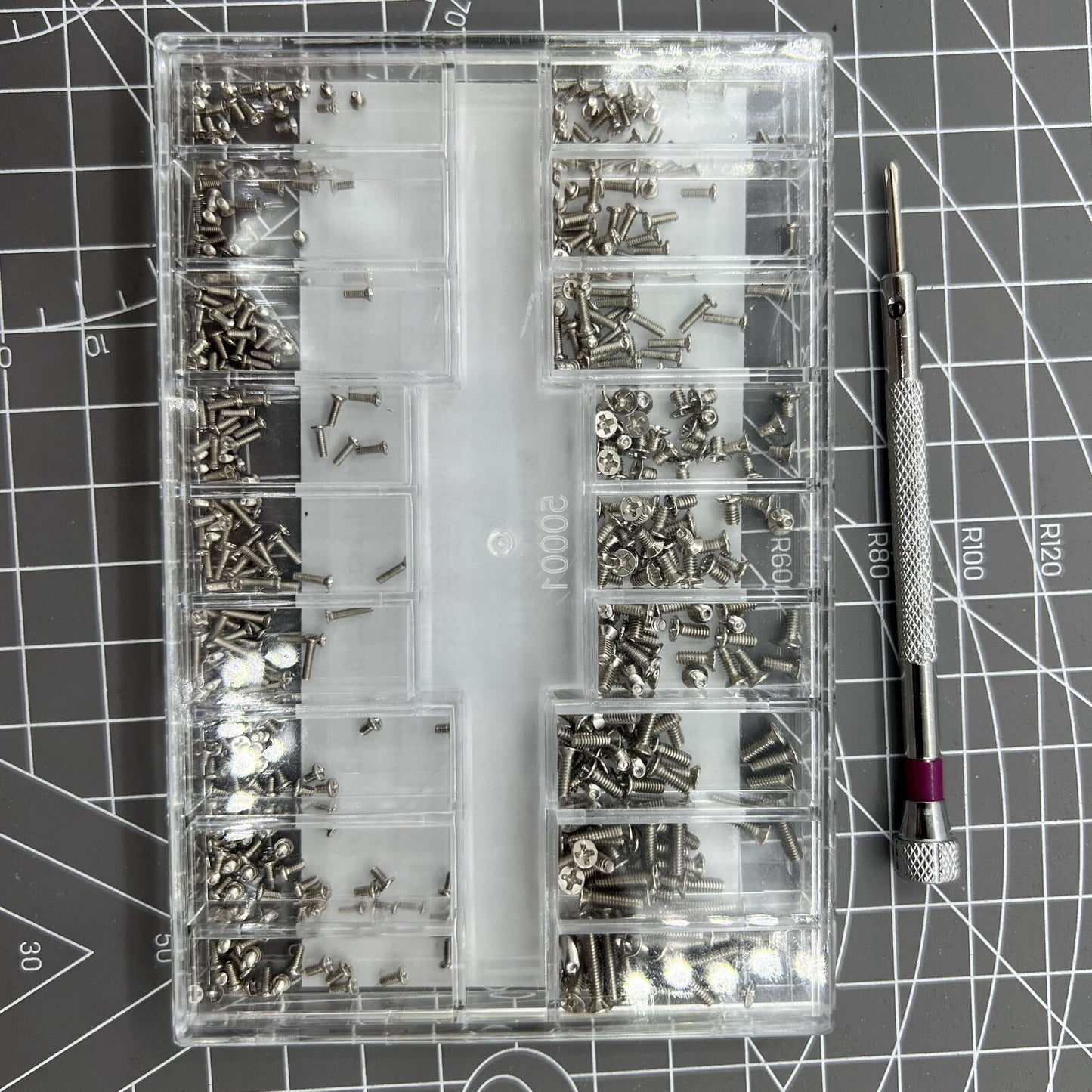 18 Specification Screws Fixing Screws Jewelry Glass Watch Repair Part Assorment