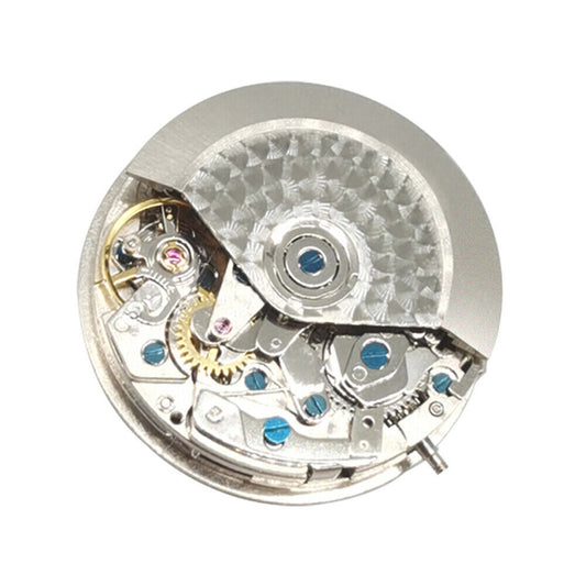 Asian 7750 automatic chronograph movement with ETA 7750 configuration, seconds at 6 and 12 o'clock positions.