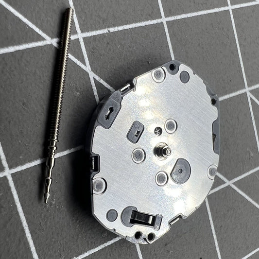 Japan-made Hattori Epson TMI VJ20C quartz watch movement for precise timekeeping and durability.