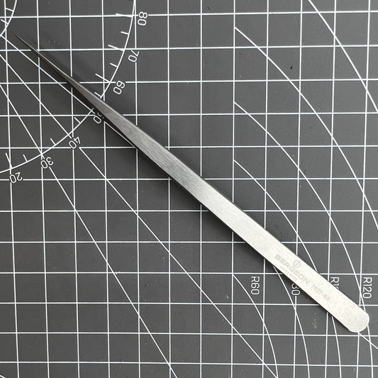Swiss Made Bergeon 7027-SS narrow tweezer with fine points for precise watch accessory handling