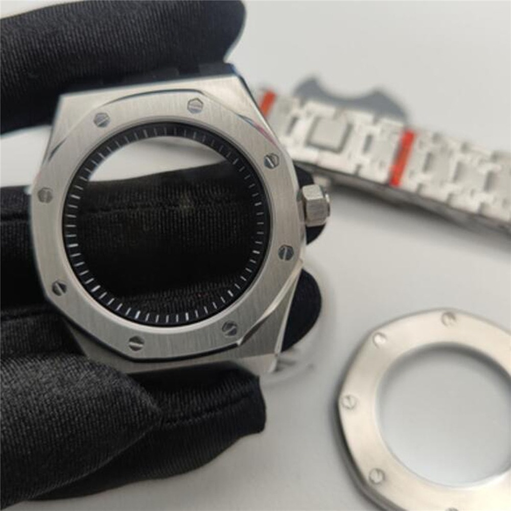42MM 316L Edelstahl Uhrengehäuse Armband Lünette für NH35/NH36/4R35 Uhrwerk