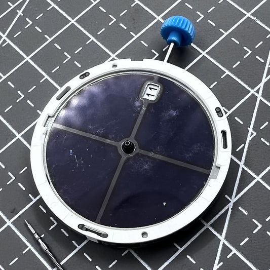 Miyota 7W71 solar quartz movement with date at 3, genuine Japanese watch accessory